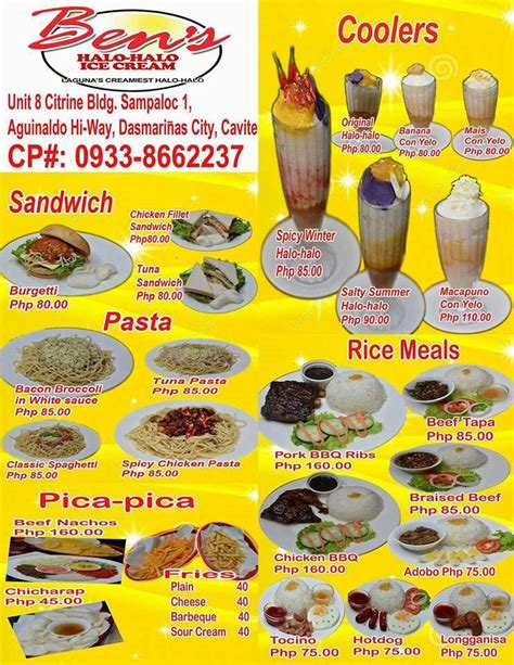 ben's halo halo|Ben's Halo Halo menu delivery .